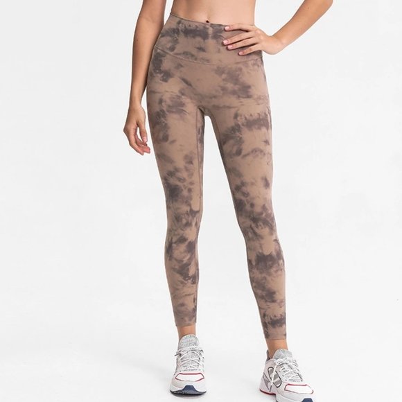 Women's Yoga Leggings Naked Feeling Tie Dye Pants - Picture 1 of 3
